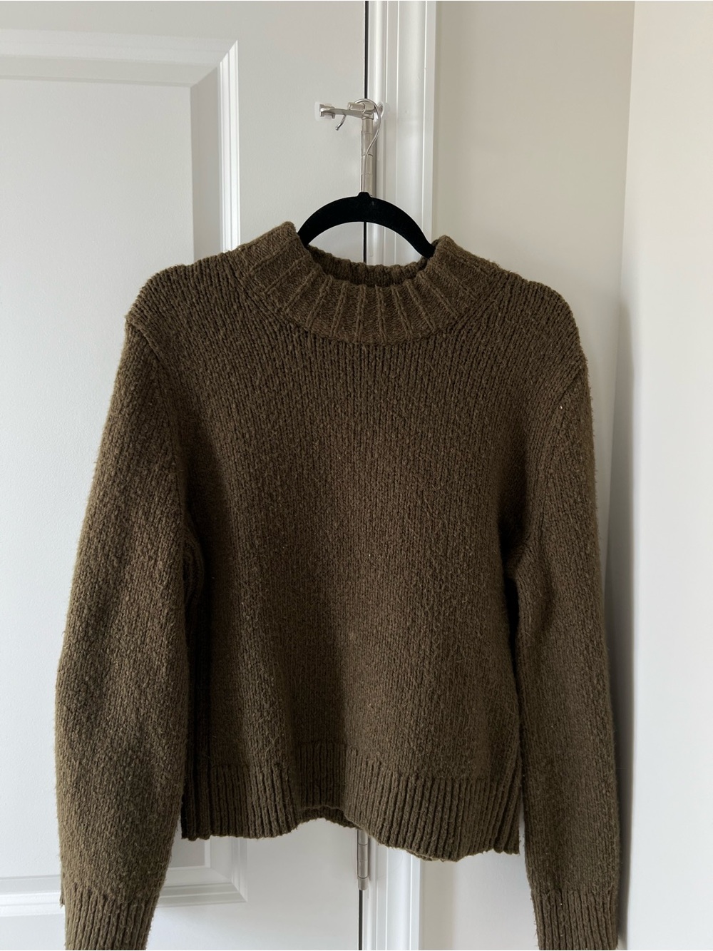 Banana Republic Olive Green Funnel Neck Sweater